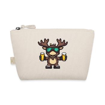 Moose Après Ski Beer Comic - Organic Pouch - nature - Front