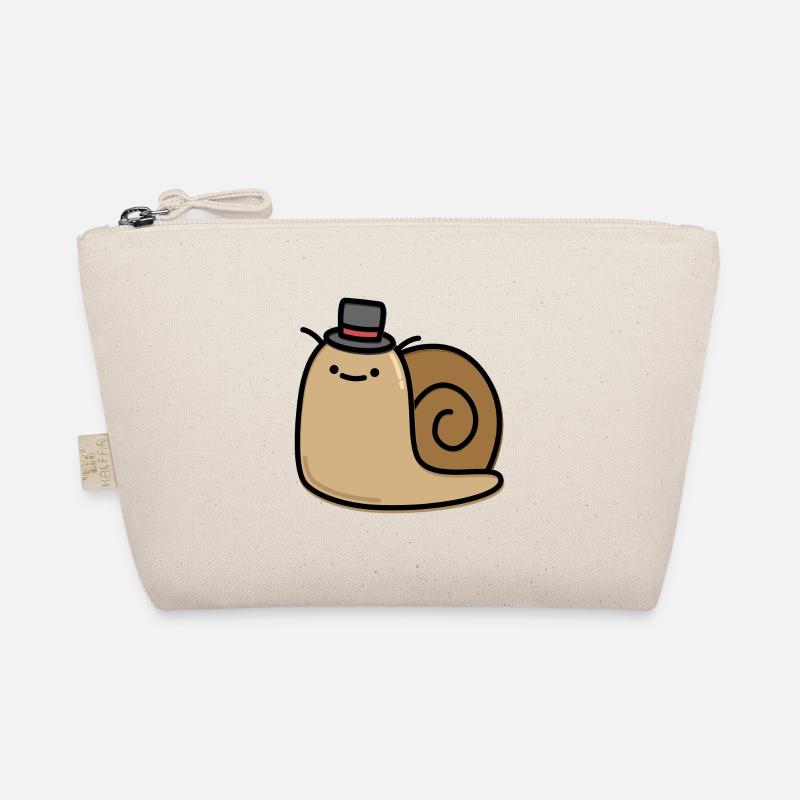 Cute Snail - Organic Pouch - nature