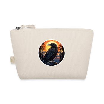 Crow Halloween 2 - Organic Pouch - nature - Front