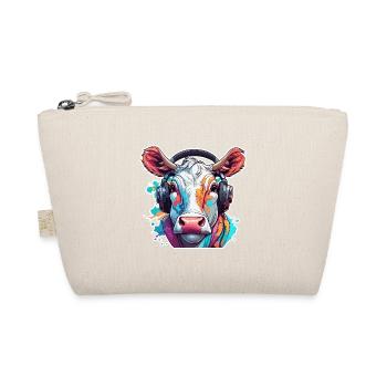 Headphones / Audio / Music / Animal / Cow / Cool - Organic Pouch - nature - Front