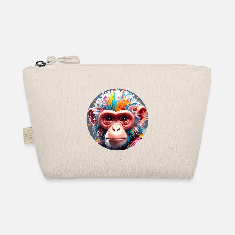 Monkey / Animal / Zoo / Chimpanzee / Wild / Comic Organic Pouch
