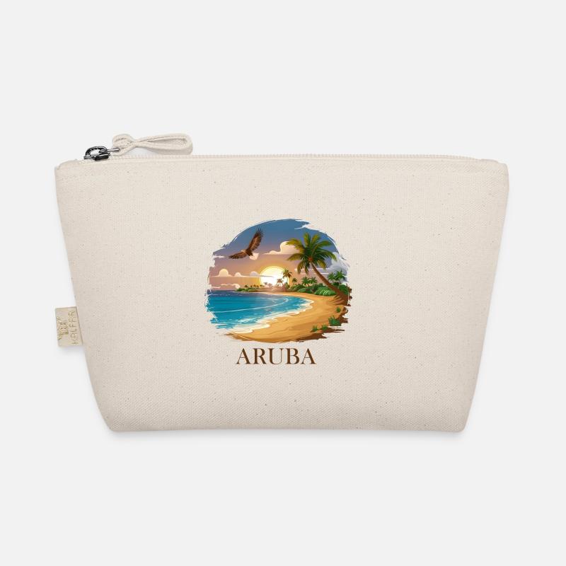 Plage de rêve coucher de soleil Aruba Trousse biologique