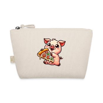 Drôle de cochon pizza dessin animé amateur de pizza - Trousse biologique - nature - Devant