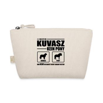 KUVASZ kein Pony Wilsigns Hundespruch Hund - Bio-Täschchen - Natur - Vorne