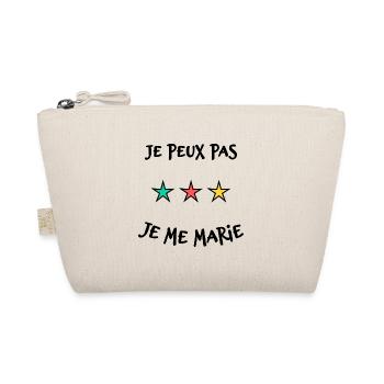JE PEUX PAS. JE ME MARIE. JUST MARRIED - Trousse biologique - nature - Devant