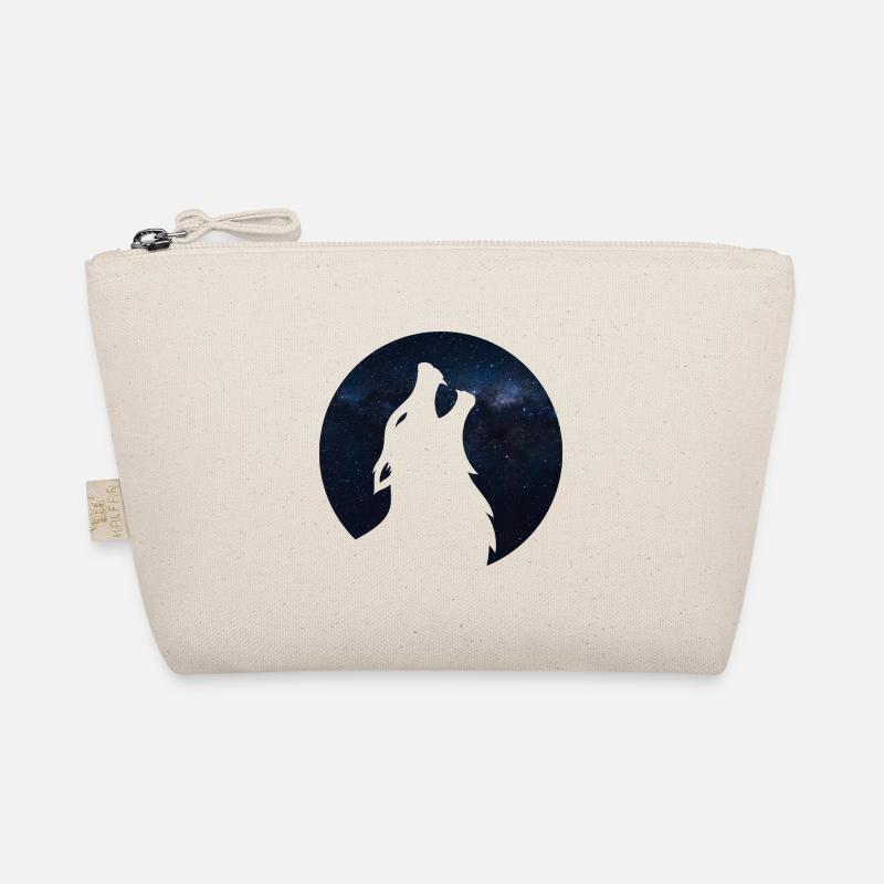 Wolf silhouette Galaxy Bio-Täschchen