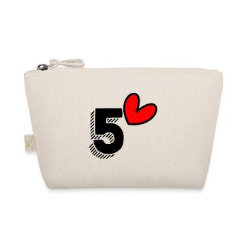 5 YEARS. 5th ANNIVERSARY. BIRTHDAY 5 YEARS. 5 - Organic Pouch - nature - Front