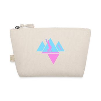 Unicycle UNICYCLE-Girl Unicycling StreetArt - Organic Pouch - nature - Front