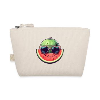 Pastèque fraîche - design avec lunettes de soleil et M - Trousse biologique - nature - Devant