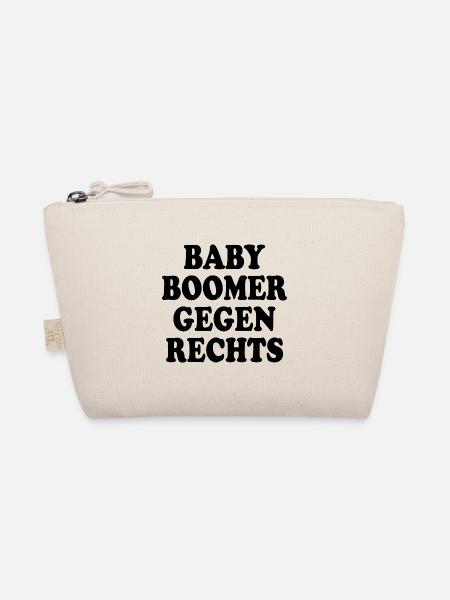 Baby boomer gegen rechts - Bio-Täschchen - Natur - Vorne