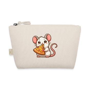 mignon souris rat pizza dessin animé illustration - Trousse biologique - nature - Devant