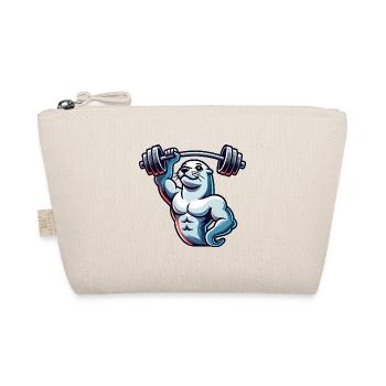 Seal with Dumbbell Fitness Gym Training - Organic Pouch - nature - Front