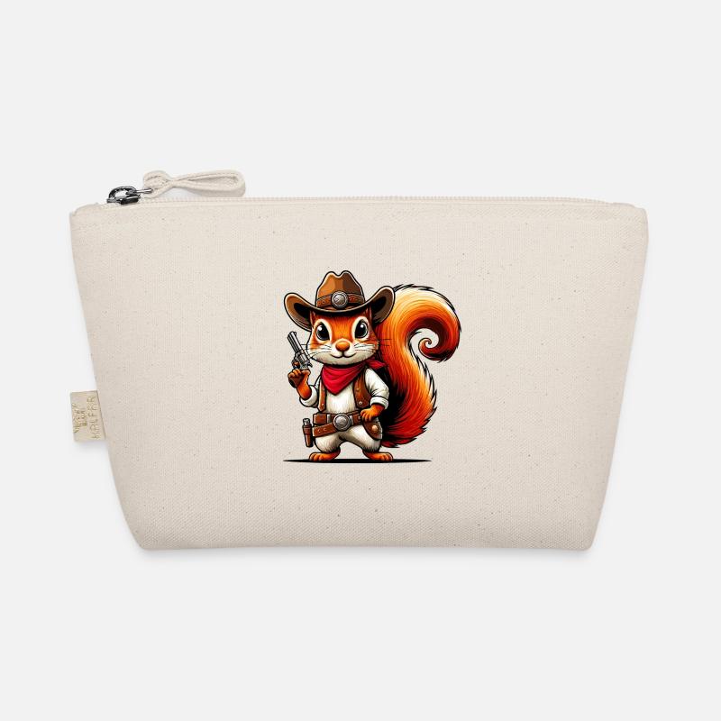 Cowboy Squirrel Organic Pouch
