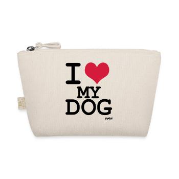 i love my dog by wam - Organic Pouch - nature - Front