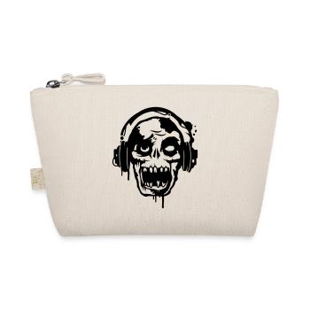 a zombie with headphones - Organic Pouch - nature - Front