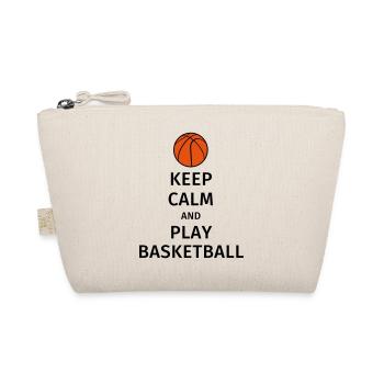 keep calm and play basketball - Bio-Täschchen - Natur - Vorne
