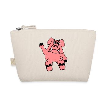 Evil Boar Waves Drôle de dessin animé Cochon de bande dessinée - Trousse biologique - nature - Devant