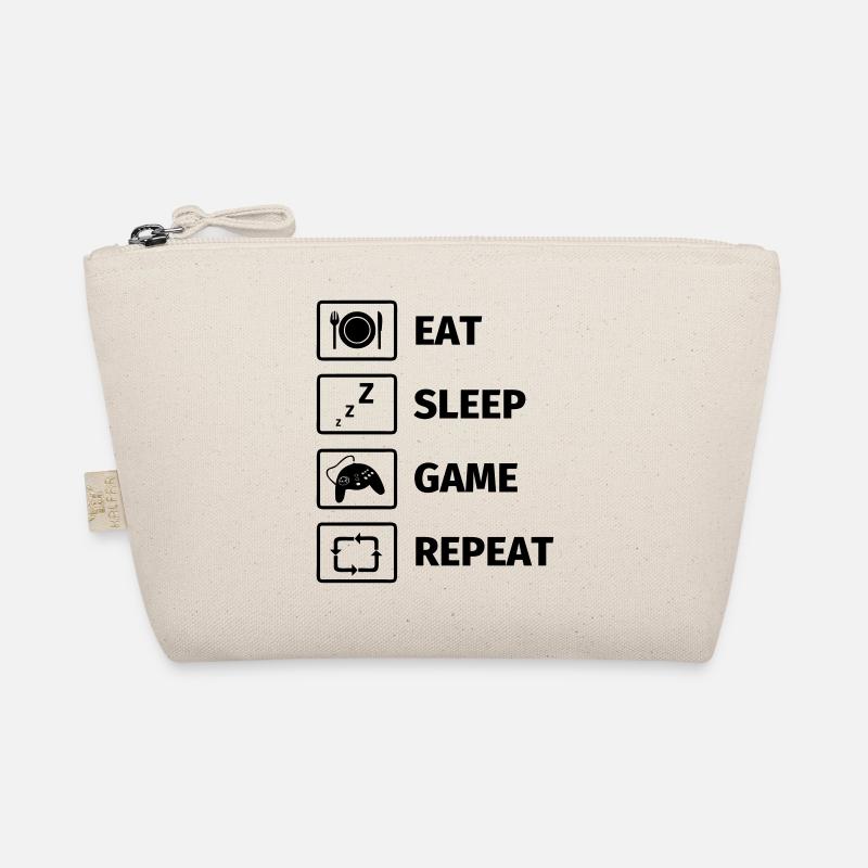 Eat Sleep Game Repeat - Bio-Täschchen - Natur