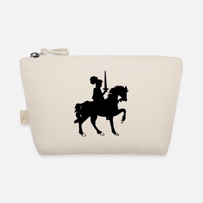 Knight with sword and horse Organic Pouch