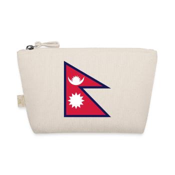 nepal flag - Bio-Täschchen - Natur - Vorne
