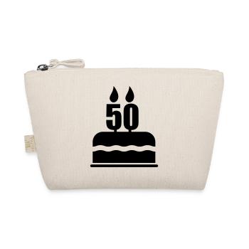 50th Birthday Gifts - Organic Pouch - nature - Front
