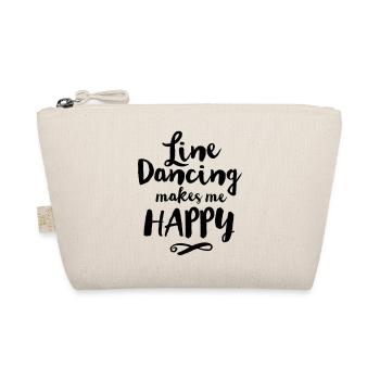 LINE DANCING MAKES ME HAPPY - Bio-Täschchen - Natur - Vorne