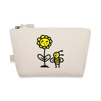 Bee Flower - Organic Pouch - nature - Front