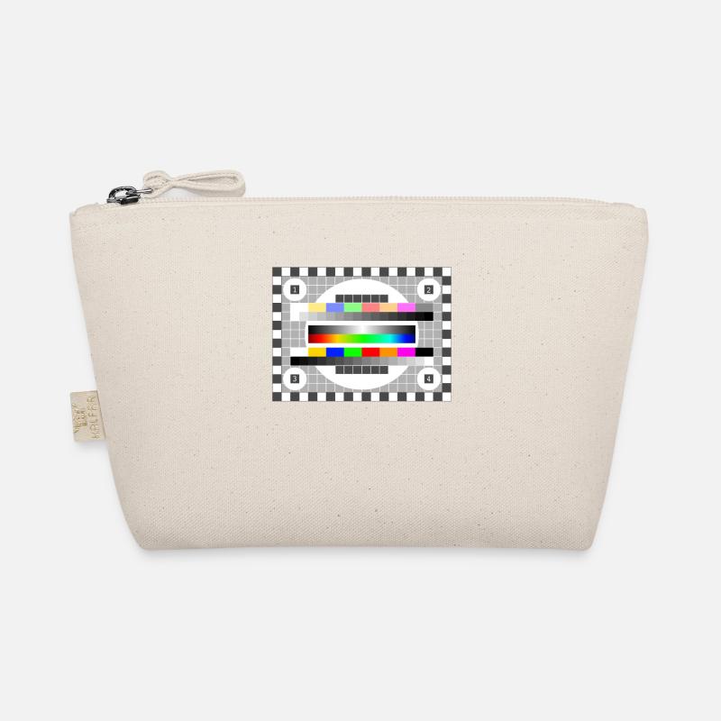 Test Image Couleurs Motif TV Rétro élégant dégradé 80 Trousse biologique