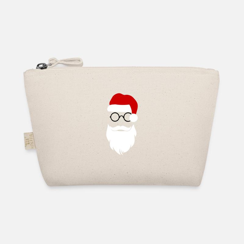 Hipster Santa - Bio-Täschchen - Natur