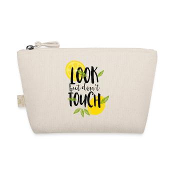 Look but don´t touch-Schauen aber nicht anfassen - Bio-Täschchen - Natur - Vorne