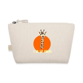 giraffe high high irony saying nerd gamer geek lo - Organic Pouch - nature - Front