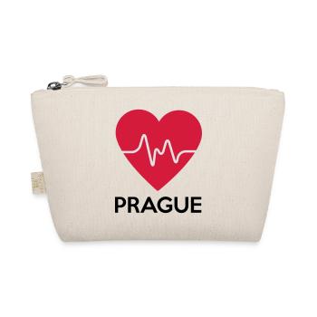 Herz Prague - Bio-Täschchen - Natur - Vorne