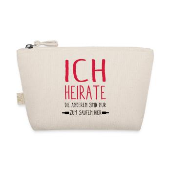 ich Heirate - Bio-Täschchen - Natur - Vorne