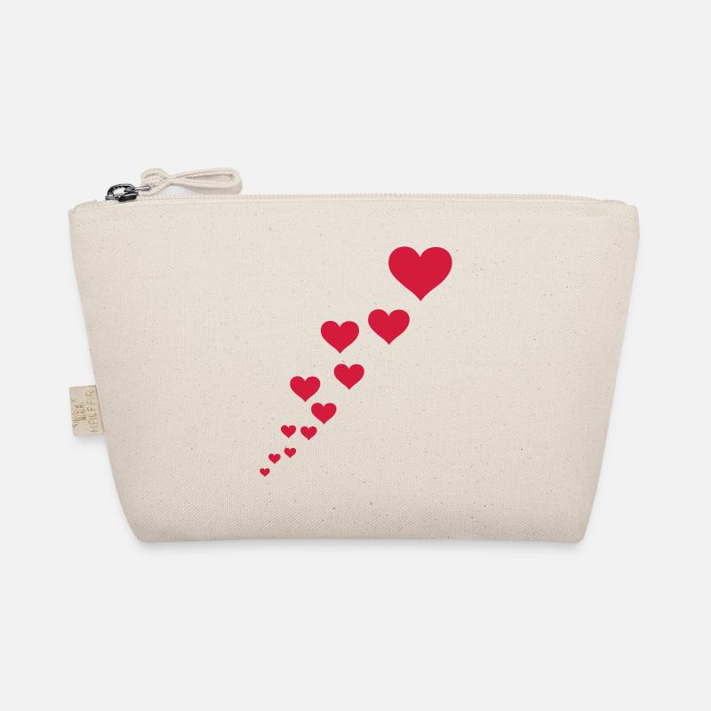valentine hearts Organic Pouch