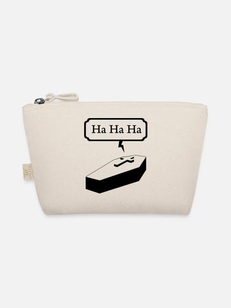 hahaha - Organic Pouch - nature - Front