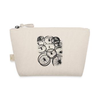 Fahrrad biker cool design style reifen speichen gr - Bio-Täschchen - Natur - Vorne