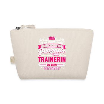 Prinzessin und Trainerin - Bio-Täschchen - Natur - Vorne