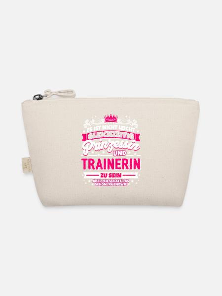 Prinzessin und Trainerin - Bio-Täschchen - Natur