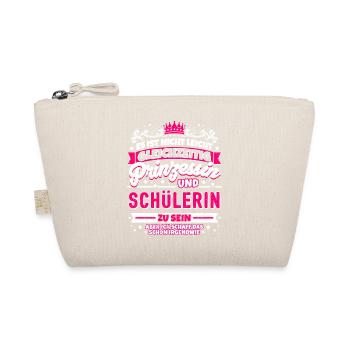 Prinzessin und Schülerin - Bio-Täschchen - Natur - Vorne