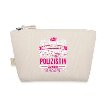 Prinzessin und Polizistin - Bio-Täschchen - Natur - Vorne