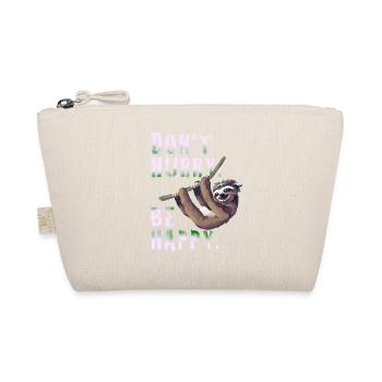 Faultier Slow chills Sleep lazy Nerd sloth spruc - Organic Pouch - nature - Front