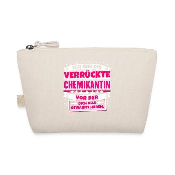 Lustiges Shirt Verrückte Chemikantin - Bio-Täschchen - Natur - Vorne