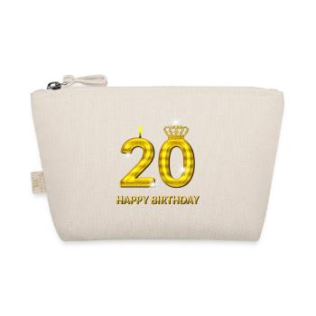 20-happy birthday - birthday - number gold - Organic Pouch - nature - Front