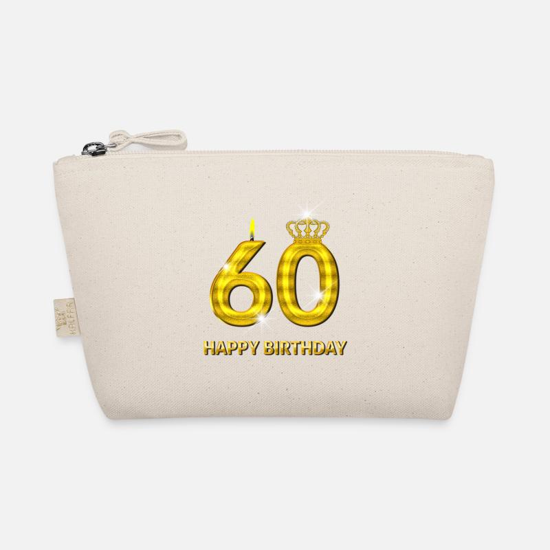 60 - or numéro joyeux anniversaire - anniversaire- Trousse biologique