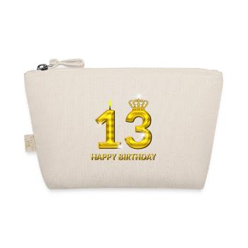 or numéro 13-joyeux anniversaire - anniversaire- - Trousse biologique - nature - Devant