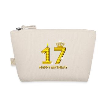 17-happy birthday - birthday - number gold - Organic Pouch - nature - Front