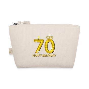 70 - happy birthday - birthday - number gold - Organic Pouch - nature - Front