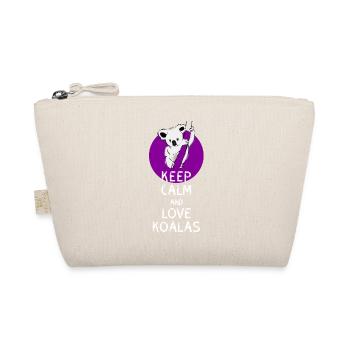 koala Bär niedlich Keep calm Love Koalas Save humo - Bio-Täschchen - Natur - Vorne