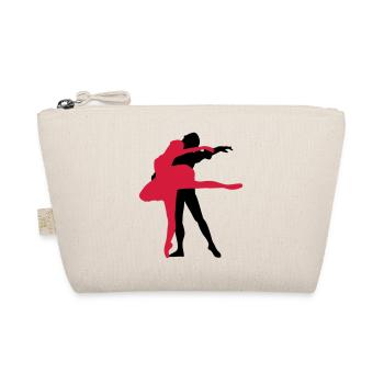 Vector Ballet dancer Silhouette - Organic Pouch - nature - Front