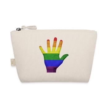 LGBT PRIDE Hand - Bio-Täschchen - Natur - Vorne
